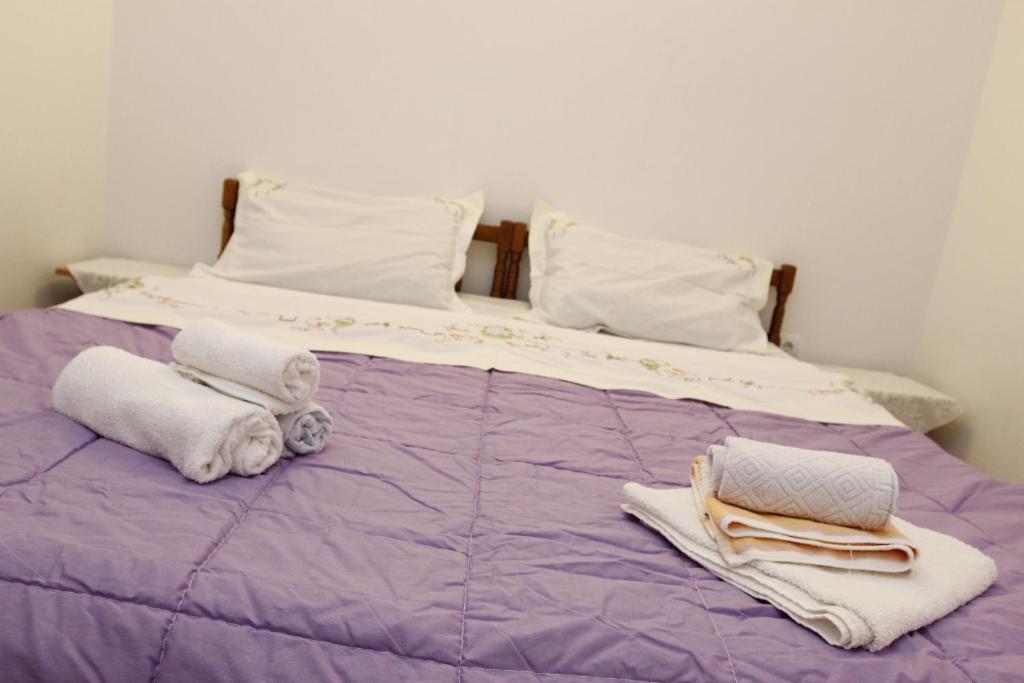 Postel nebo postele na pokoji v ubytování Guest House Olga