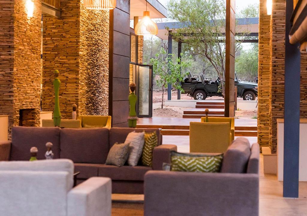 Posezení v ubytování aha Makalali Private Game Lodge