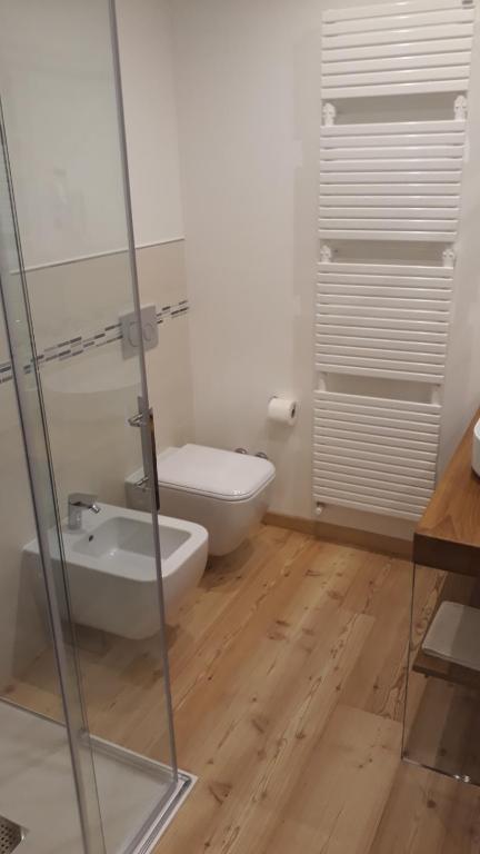 Koupelna v ubytování Hotel Albrici