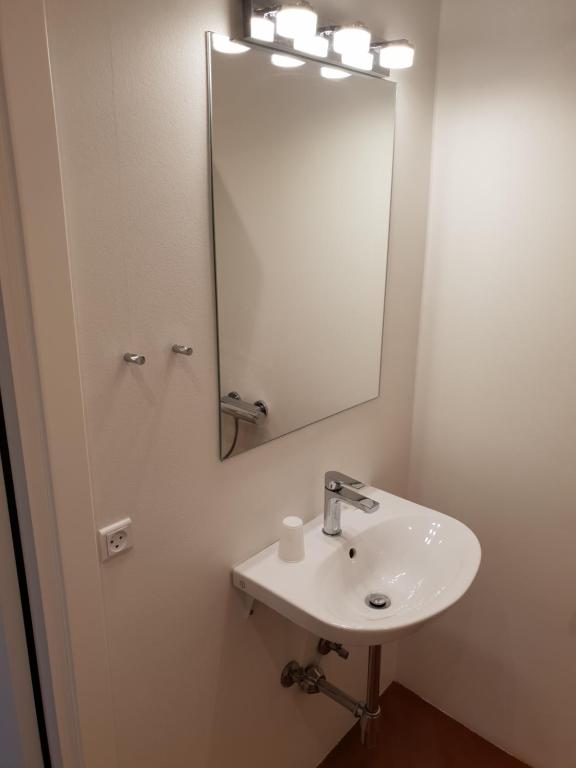 Koupelna v ubytování Hotel Aabenraa