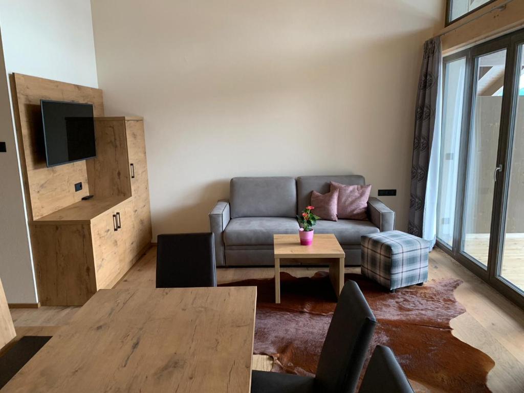 Posezení v ubytování Panorama Apart Weisses Rössl