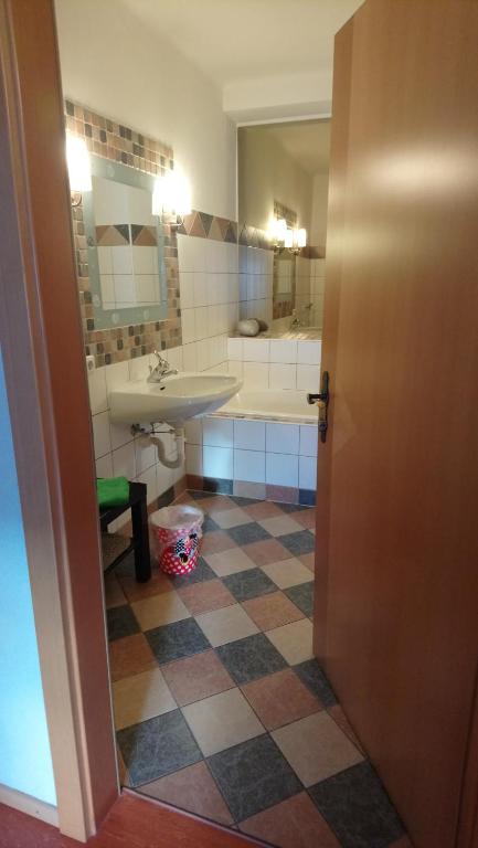 Koupelna v ubytování Haus Wastl