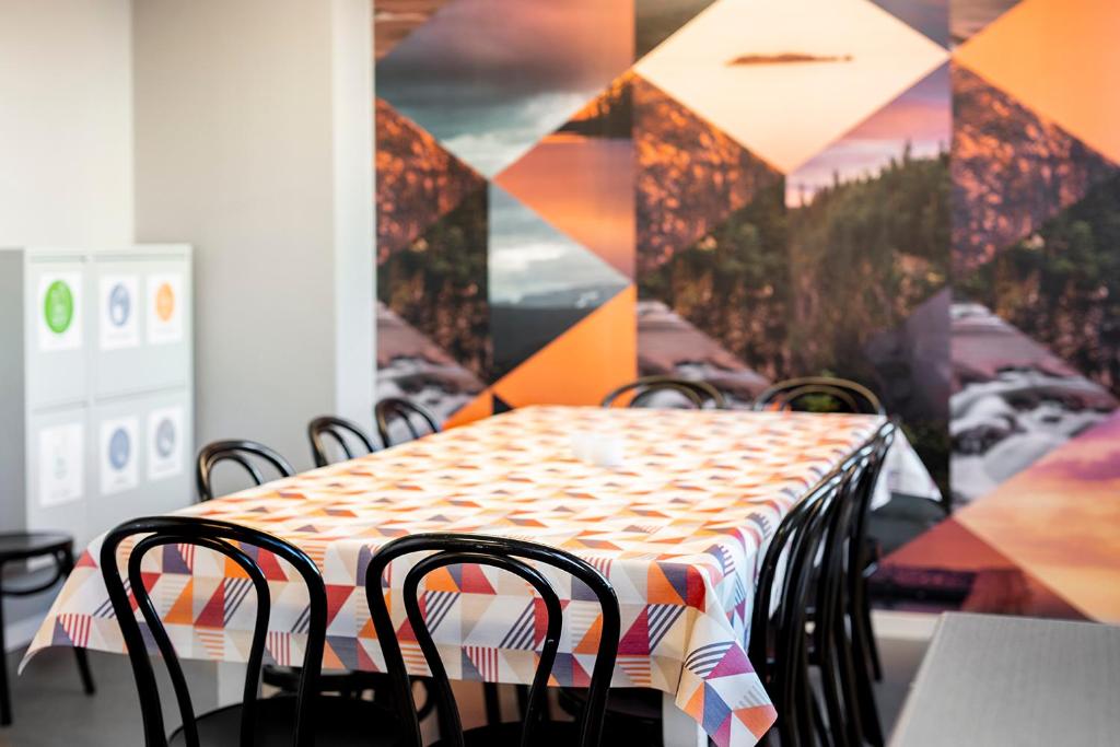 Restaurace v ubytování Norrland YMCA Hostel Umeå