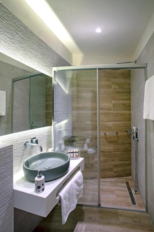 Koupelna v ubytování Casa Moazzo Suites and Apartments