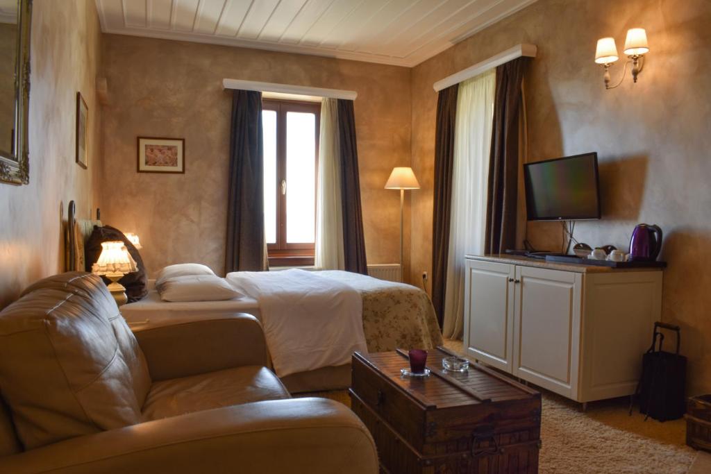 TV a/nebo společenská místnost v ubytování Guesthouse likoria