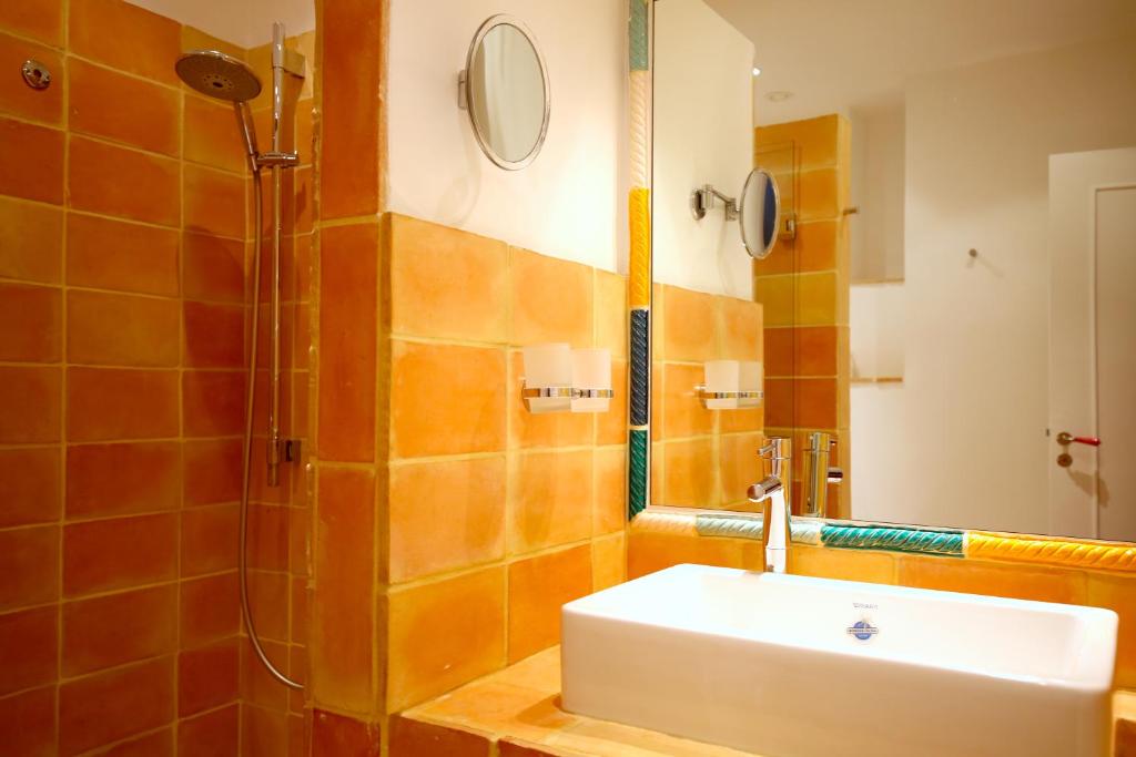 Koupelna v ubytování Hotel Royal Bon Repos