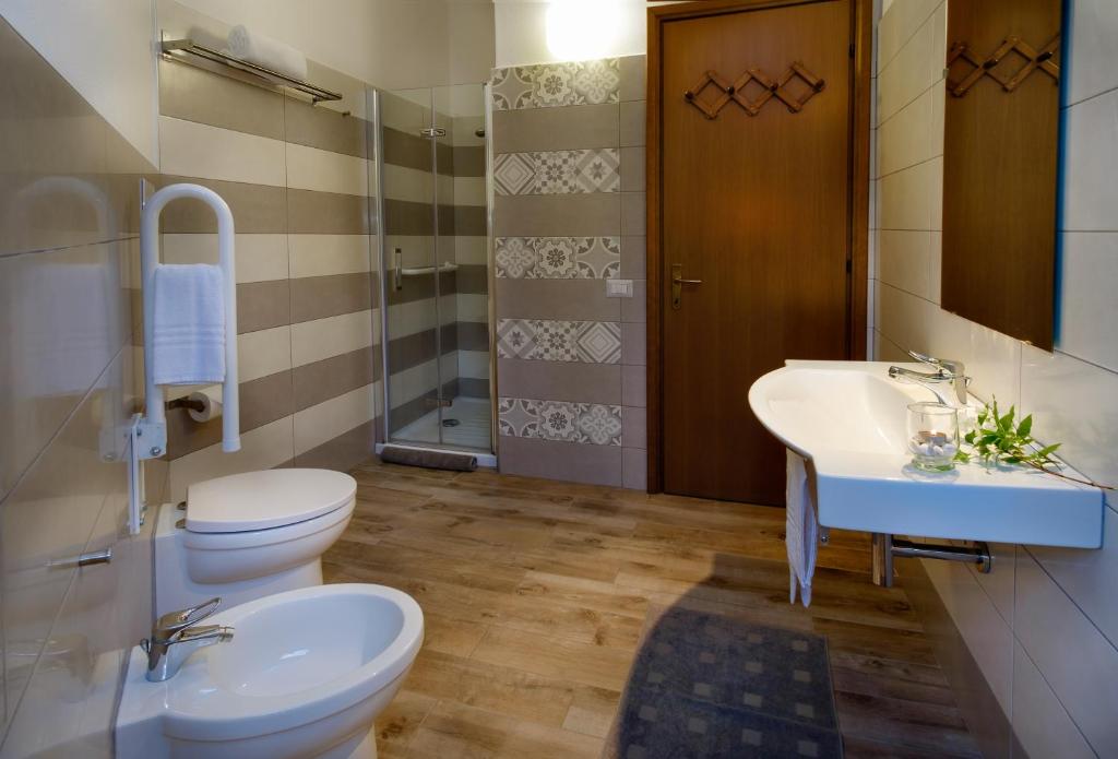Koupelna v ubytování Residence Appartamenti Caffarena