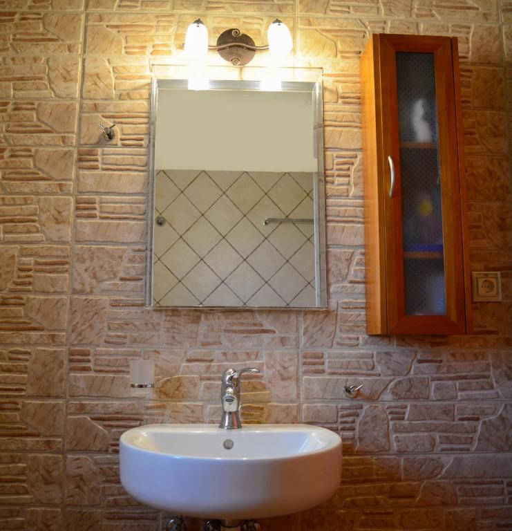 A bathroom at Andri House