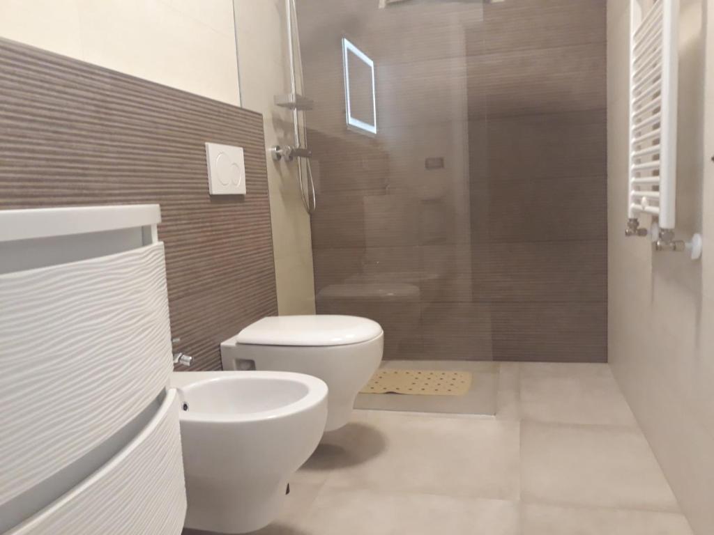 Koupelna v ubytování Cuoreverde Matera
