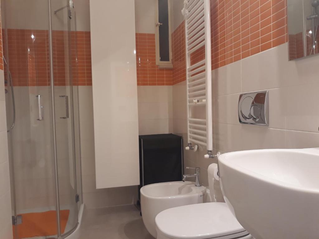 Koupelna v ubytování Cuoreverde Matera