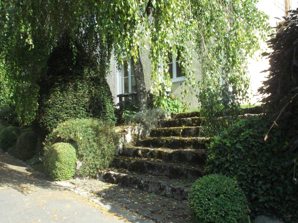 ノイブルク・アン・デア・ドナウにあるDie Mariaの家の前の階段