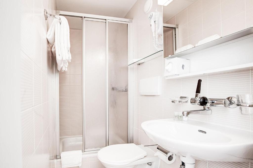 Koupelna v ubytování Hotel Cristal Flumserberg