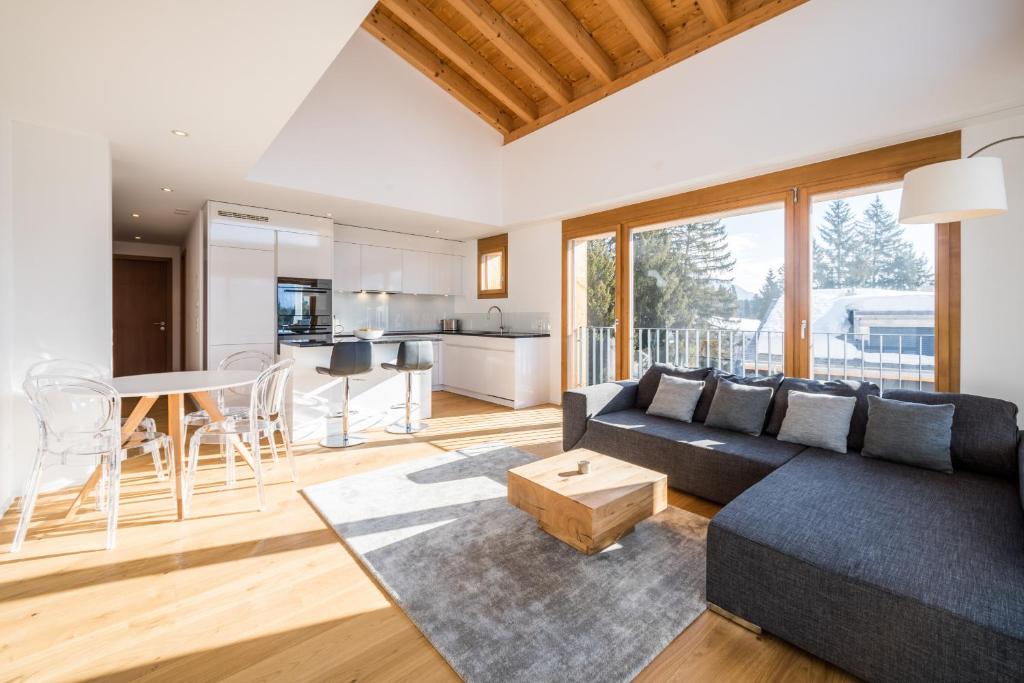 Kuchyň nebo kuchyňský kout v ubytování LAAX Homes - Taviarna Laax 2,14