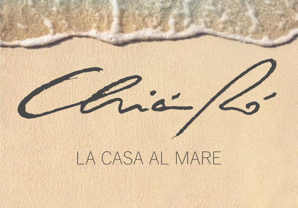 a piece of paper with the word la casa al mar at ChiàRò-La casa al mare in Minori