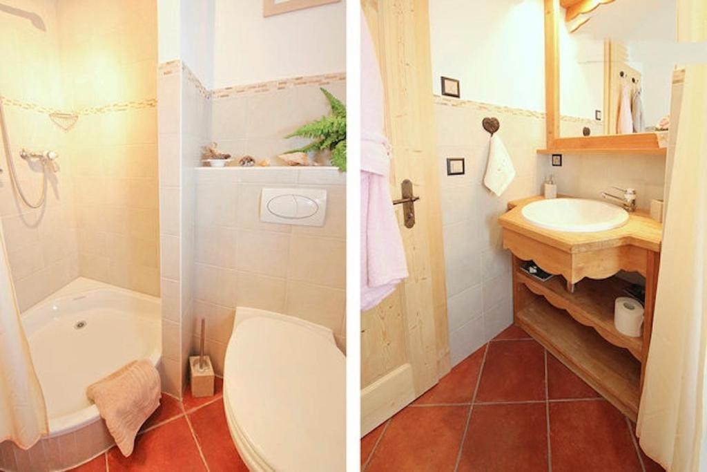 Koupelna v ubytování Chalet El Condor