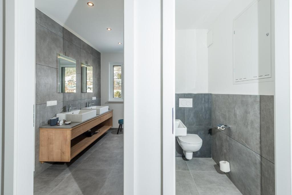 Koupelna v ubytování Deluxe Appartement Berglust