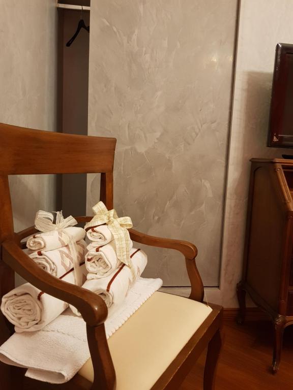 TV a/nebo společenská místnost v ubytování Il Sasso Bianco
