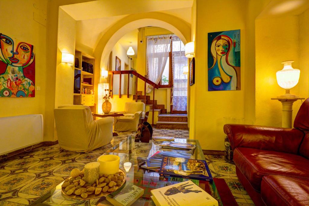 Posezení v ubytování Albergo Etruria