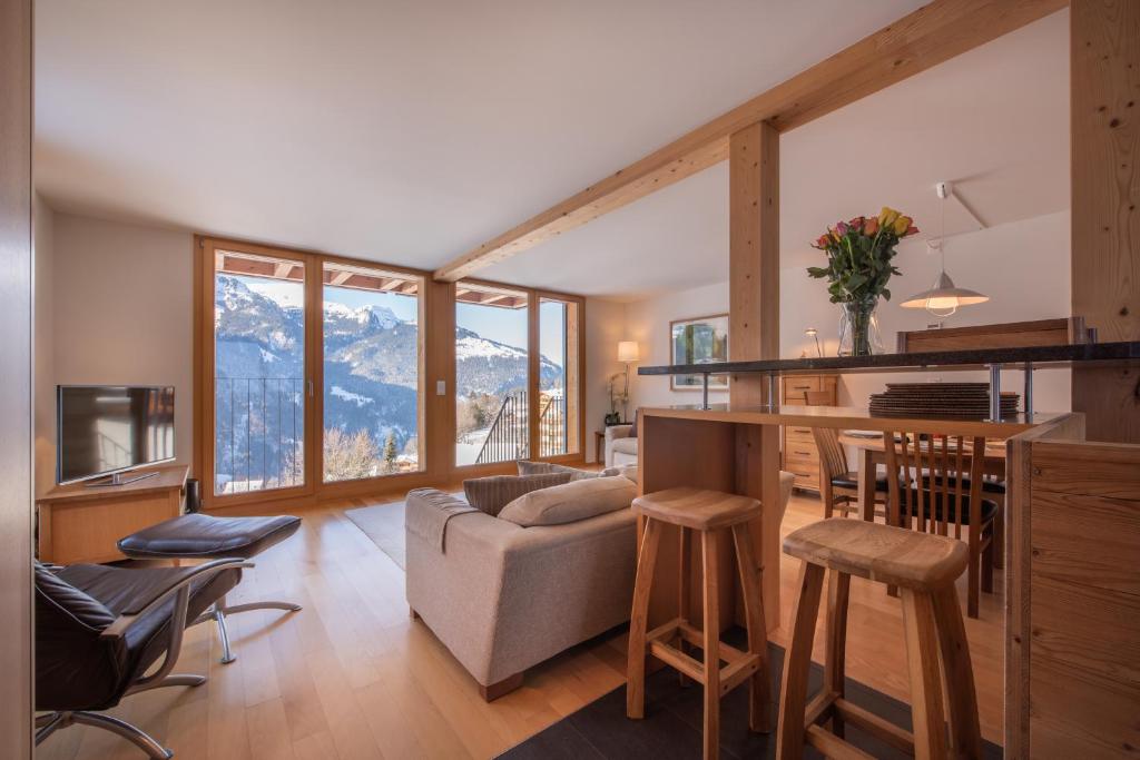 Posezení v ubytování Chalet Roossi 3