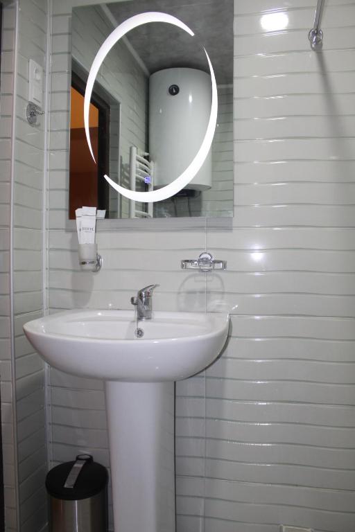 Koupelna v ubytování Guesthouse AlpenRose