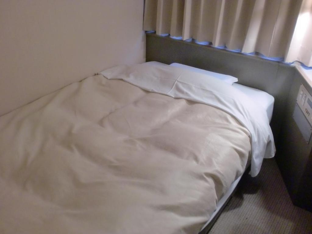 Postel nebo postele na pokoji v ubytování Tsuyama Central Hotel Annex
