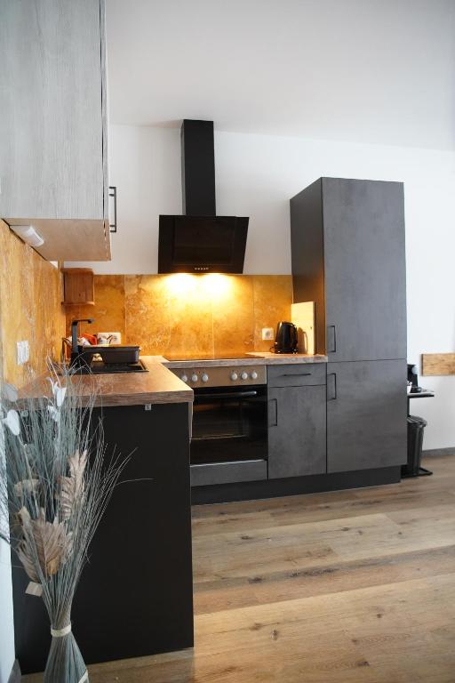 A kitchen or kitchenette at Alpenapartments Steiermark