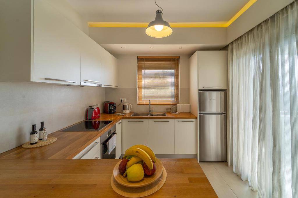 Kuchyň nebo kuchyňský kout v ubytování Abelia Luxurious Villas