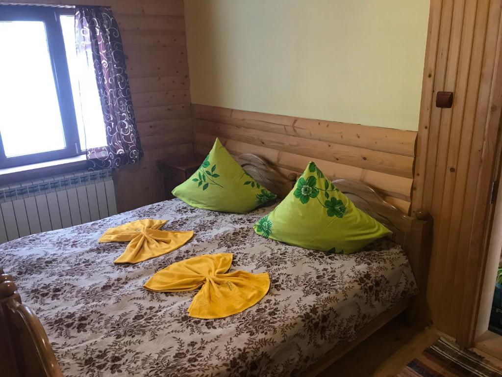Postel nebo postele na pokoji v ubytování Shelest Vody