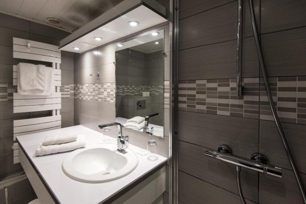 Koupelna v ubytování Hotel Beysang