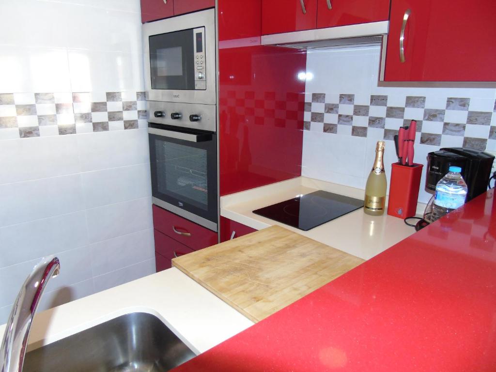 Kuchyň nebo kuchyňský kout v ubytování Apartamento Peñalver 813