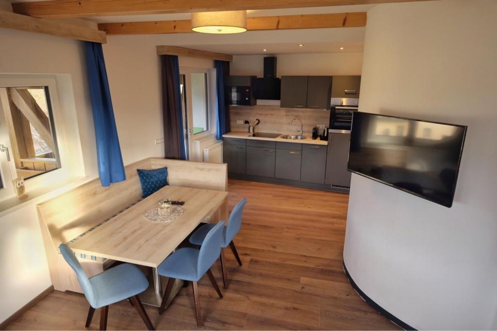 Kuchyň nebo kuchyňský kout v ubytování Aktiv Hotel Karnia