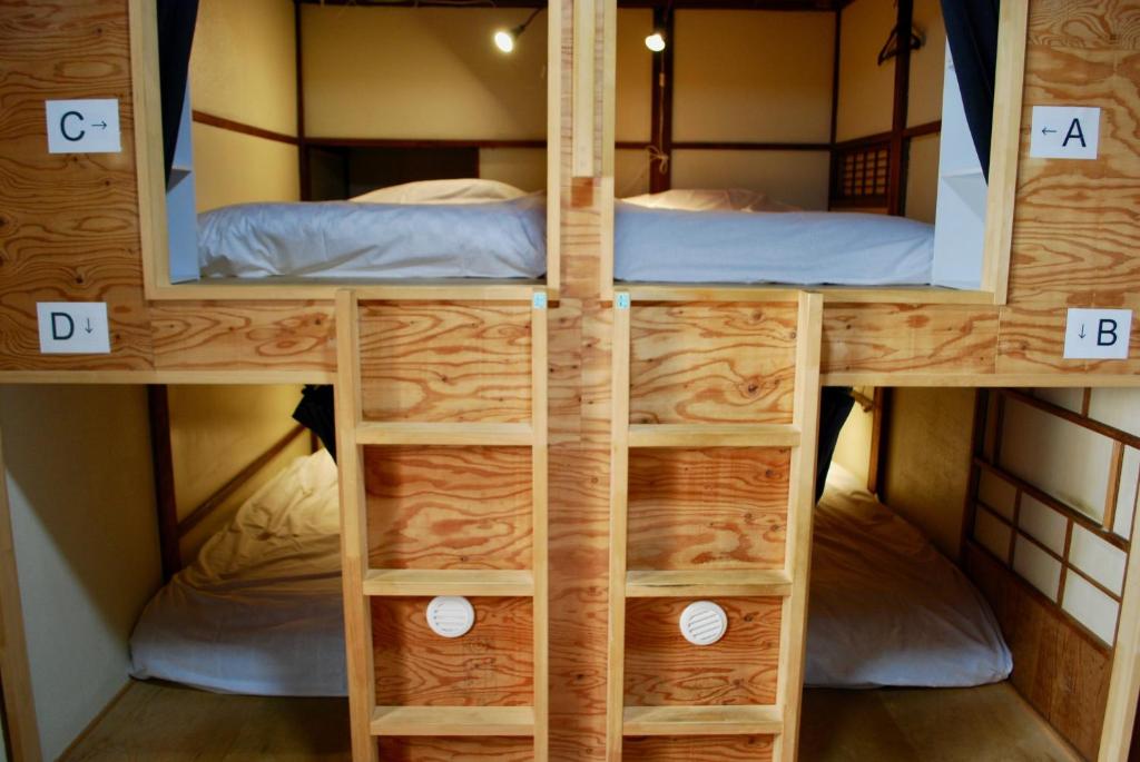 Двухъярусная кровать или двухъярусные кровати в номере Nomad Hostel Classic