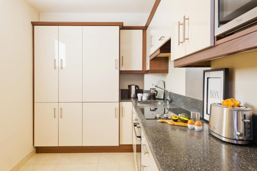 Kuchyňa alebo kuchynka v ubytovaní Five Lamps Suites