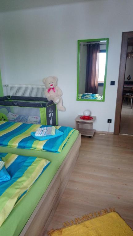 Postel nebo postele na pokoji v ubytování Haus Wastl