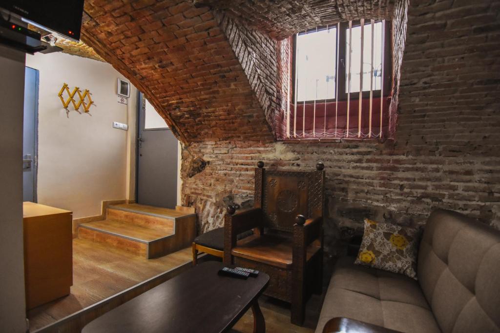 Posezení v ubytování Guest House Kakabadzeebi 9