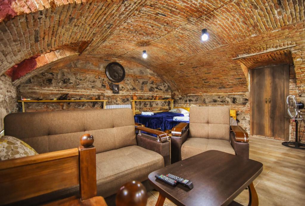 Posezení v ubytování Guest House Kakabadzeebi 9
