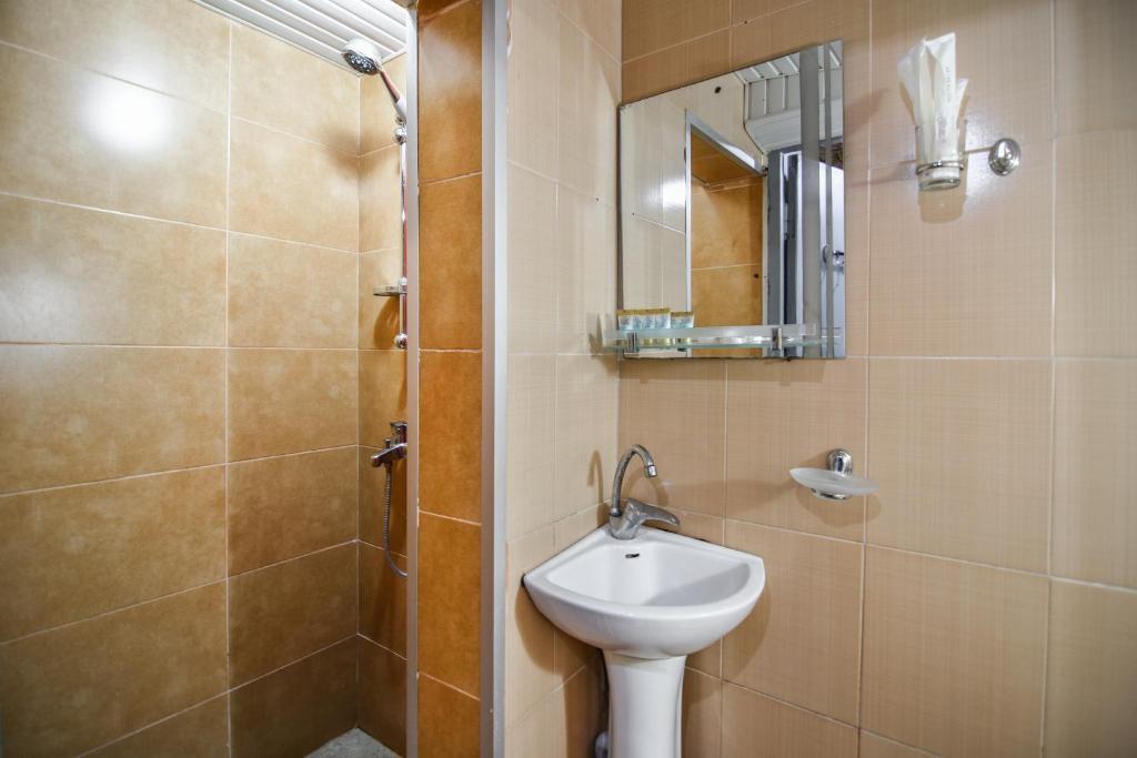 Koupelna v ubytování Guest House Kakabadzeebi 9
