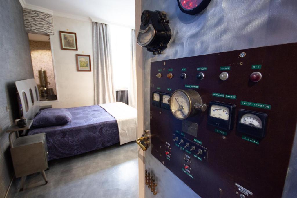 Postel nebo postele na pokoji v ubytování Château de Druon