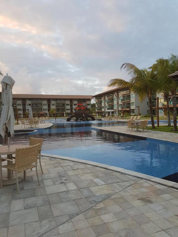  Flat Polinésia Térreo Piscina Privativa