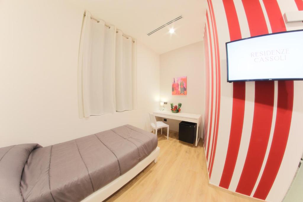 TV a/nebo společenská místnost v ubytování RESIDENZE CASSOLI - Lamezia Centro