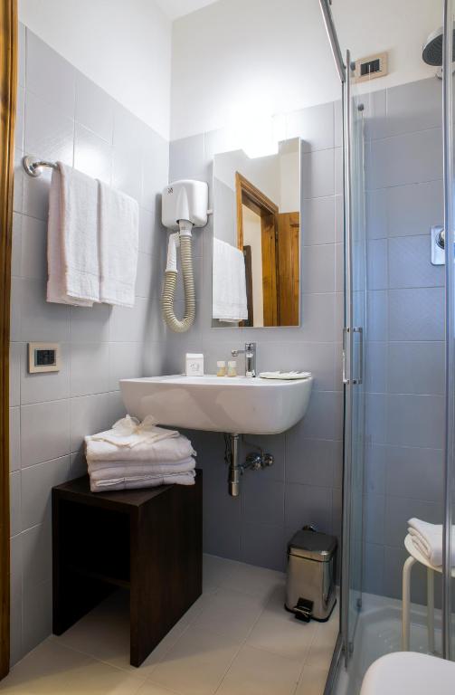 Koupelna v ubytování Locanda Giustini