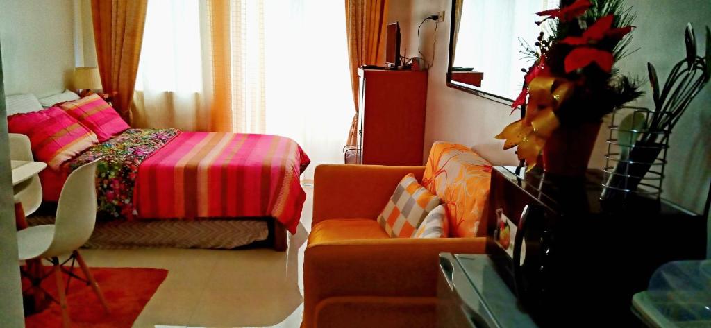 Postel nebo postele na pokoji v ubytování Cityscape Residences Unit 510