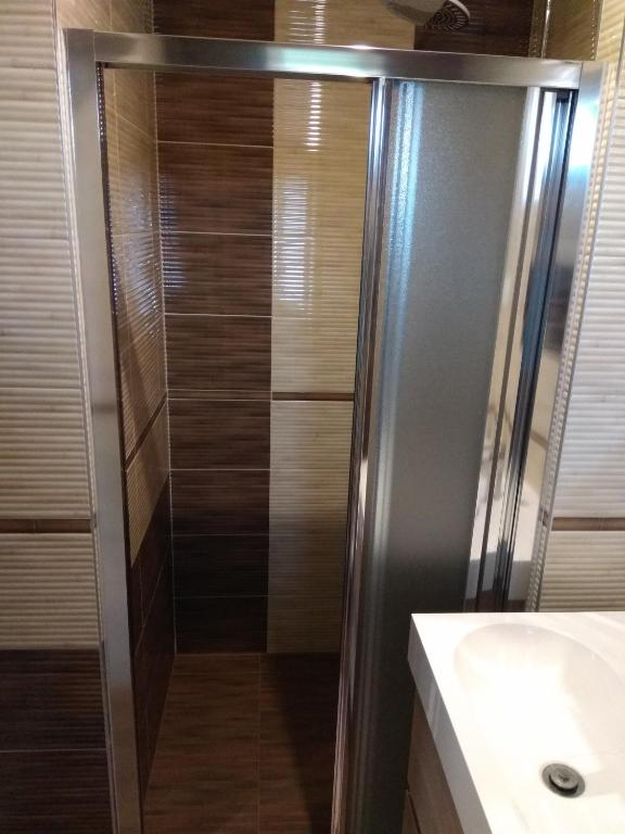 A bathroom at Apartmány Danka