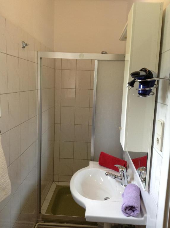 Koupelna v ubytování Gästehaus Renate