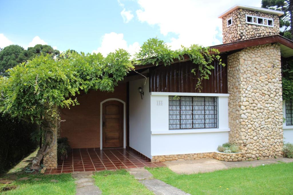 En have udenfor Casa Aconchegante no Capivari