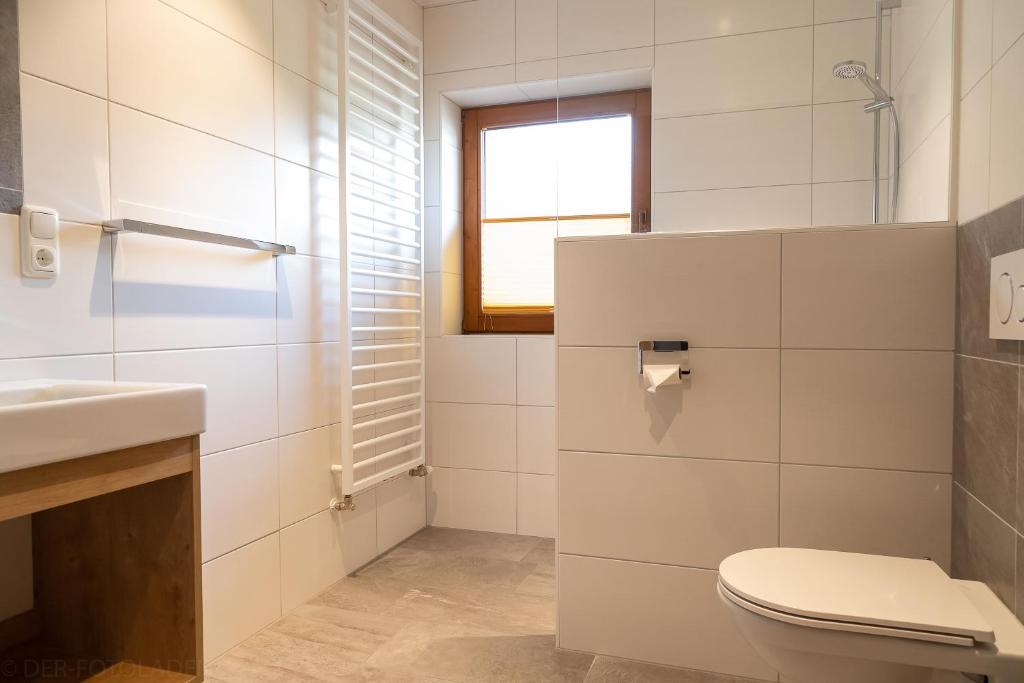 Koupelna v ubytování Wermenerhof