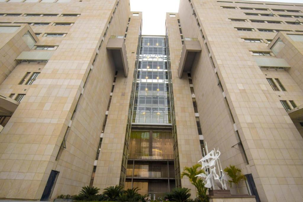 a view of a tall building at Zone By The Park Kolkata in Kolkata