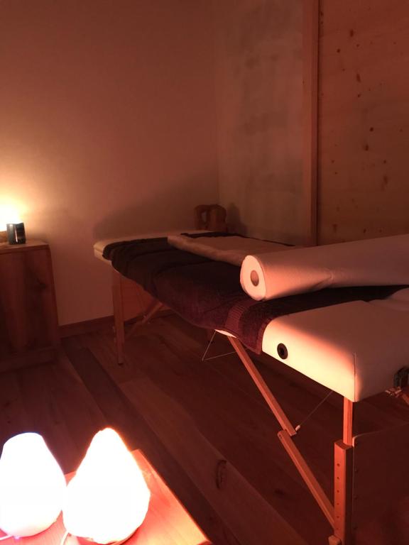 Kúpele alebo wellness v ubytovaní Rifugio Pranolz