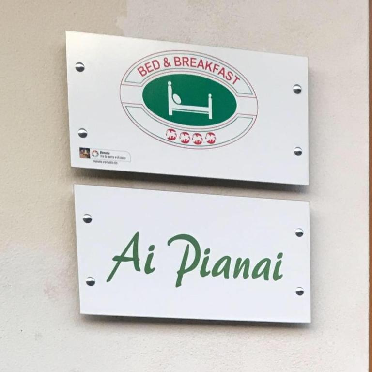 Certifikát, hodnocení, plakát nebo jiný dokument vystavený v ubytování Ai Pianai