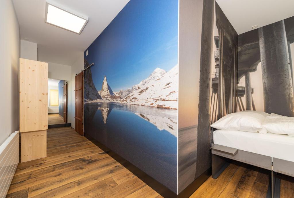 Postel nebo postele na pokoji v ubytování Boutique Hotel BS16 before Bern City Parking gratis